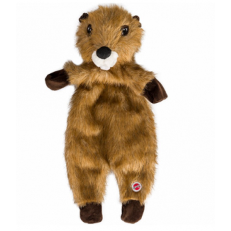 SPOT Furzz Stuffing Free Beaver Dog Toy