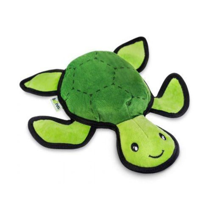 Beco Rough & Tough Recycled - Tommy the Turtle Dog Toy