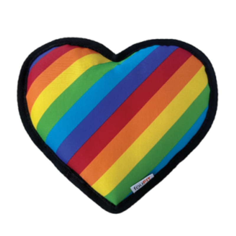 FouFouBrands fouFIT One Love Tough Toys Heart Dog Toy