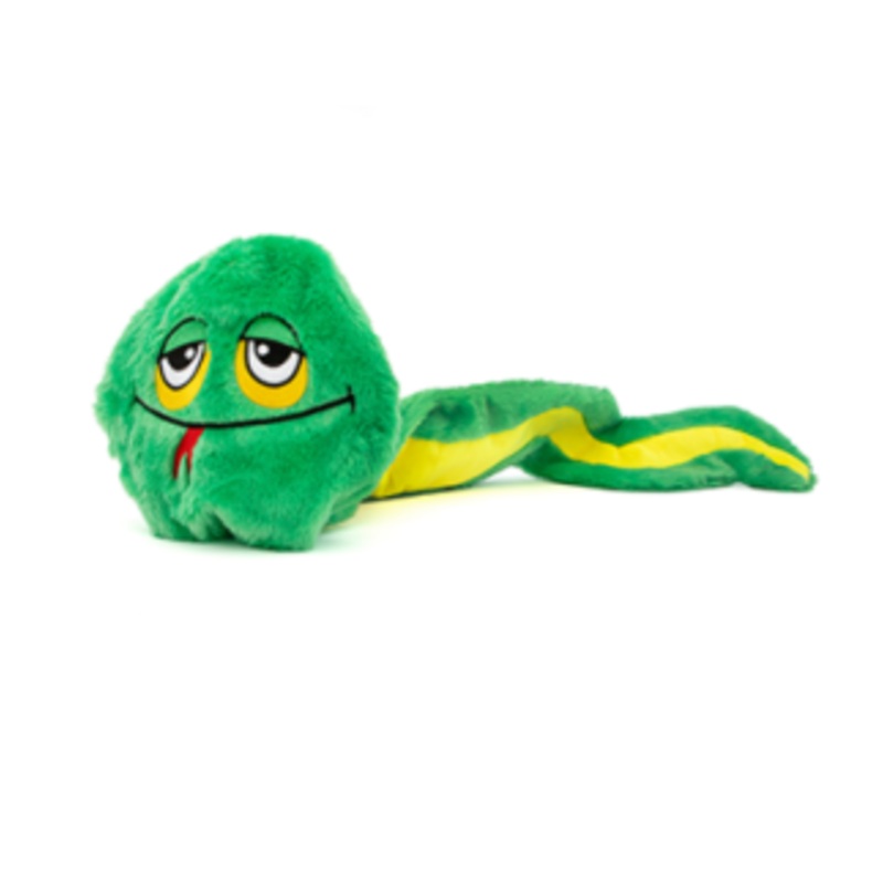 Guru Hide-A-Tail Green Snake Dog Toy