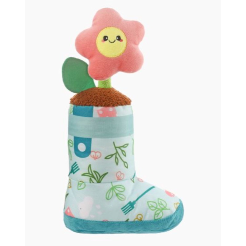 HugSmart Fuzzy Friendz Puppy Garden - Rain Boot Dog Toy
